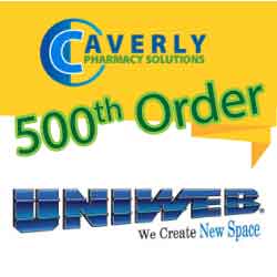 Caverly Pharmacy Solutions places their 500th order with Uniweb